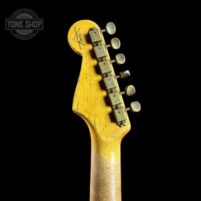 Fender Custom Shop Time Machine '63 Strat Super Heavy Relic Super Faded Aged Black Over 3 Color Sunburst w/case image 12