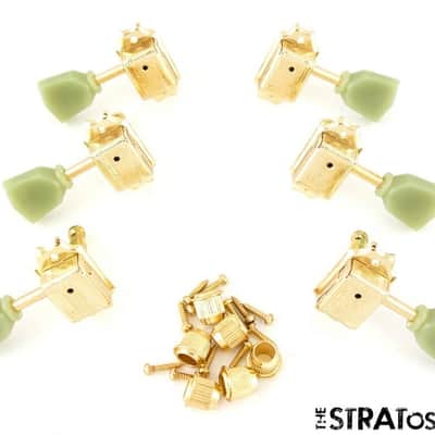 *NEW Wilkinson Deluxe 3x3 EZ-LOK Locking TUNERS Gold + Mint WJ44-GD (EZ POST)