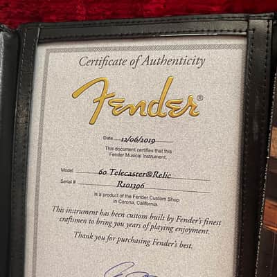 2019 Fender Masterbuilt Robben Ford 1960 Telecaster by Greg Fessler with Josefina PU (2.7kg) image 18