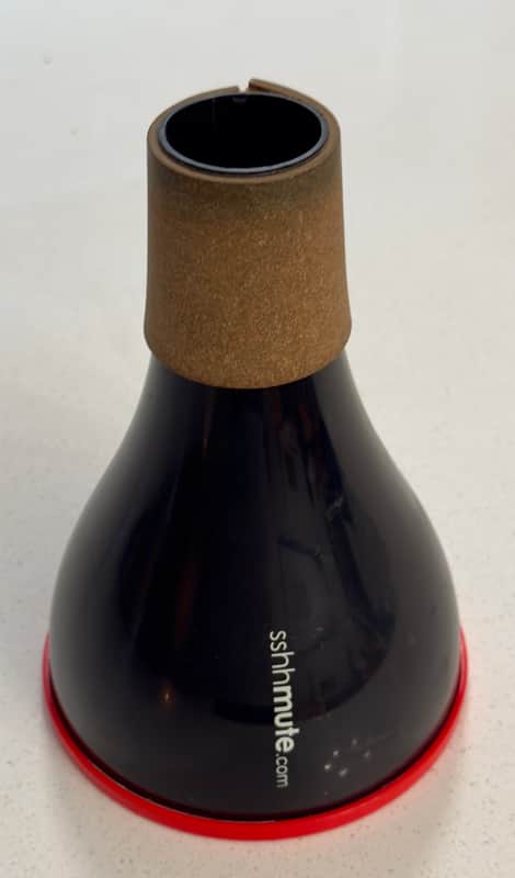 Tenor Trombone Practice Mute - Black - sshhmute image 1