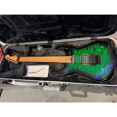 Jackson Custom Shop USA #508 Hand-Selected Bananas At Large Exclusive Special Edition PC1 Electric Guitar - Trans Green Burst image 5