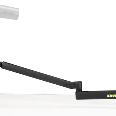 Shure by Gator SH-BROADCAST2 Shure Low-Profile Desktop Microphone Boom Stand, Black image 2