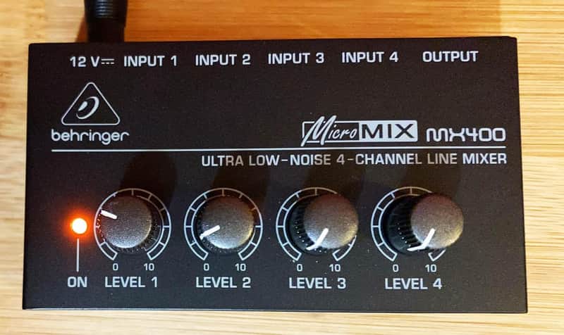 Behringer MicroMIX MX400 – 4-Channel Line Mixer – Mint Condition image 1