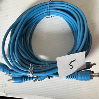 Lot of 47 Vintage Tascam Color coded RCA cables 5’ image 10