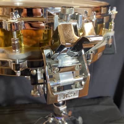 Steve Ferrone's Tom Petty and The Heartbreakers, Pearl - 3.5x14" Brass Free Floating Piccolo Snare Drum 1990's image 14