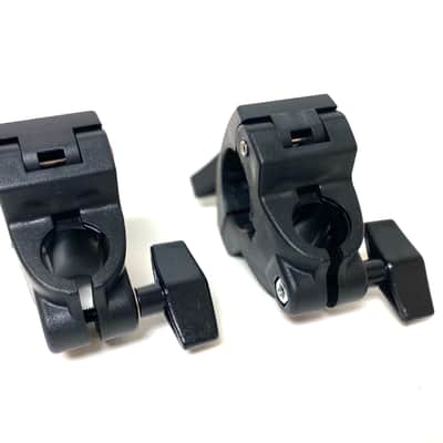 Pair of Hatched Rack Clamp Bracket Mount Arm Holder for Roland Yamaha Gibraltar image 3