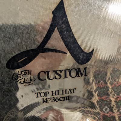 Zildjian 14" A Custom Hi-Hat Cymbals (Pair) 1991 - Present - Brilliant image 3