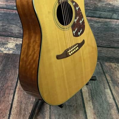 Used Fender Redondo Korean Built Dreadnought Acoustic Guitar with Fender Case image 4