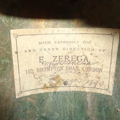 E. Zerega Bowlback Mandolin Brazilian 1900 image 11