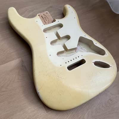 Golden Era Aged Guitars - Olympic White Strat Body image 1