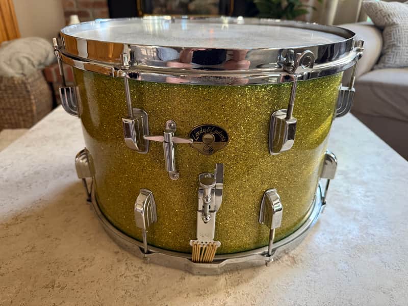 Leedy and Ludwig Parade Snare Drum 1950s - Green Sparkle image 1