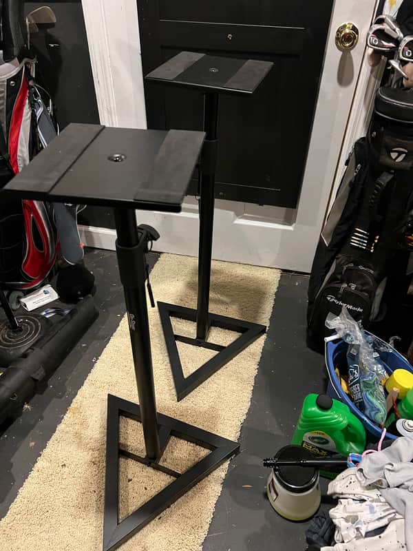 On-Stage SMS6000 Adjustable Studio Monitor Speaker Stands (Pair) 2010s - Black image 1
