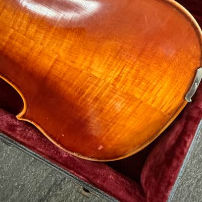 German Violin with case and bow, full size. William Lewis brand brand German Violin. Full size with case and bow. image 8