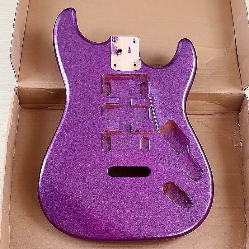 Metallic Purple Strat Style Guitar Solid Body image 1