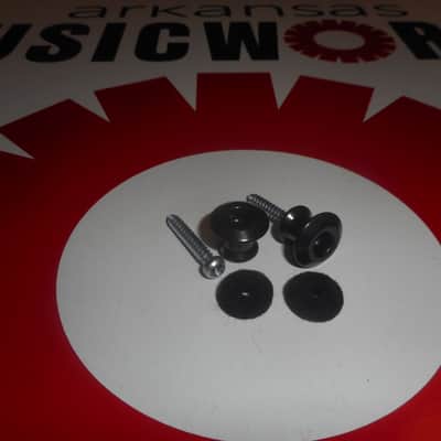 Buttons (2) For Dunlop Dual Design Strap Locks - BLACK, SLS2013BK