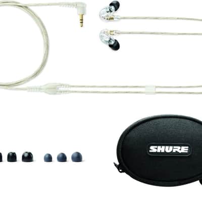 Shure SE215 Single Driver In-Ear Monitors, Clear image 4