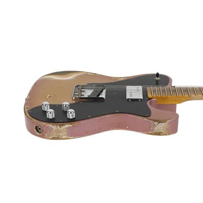 Fender Custom Shop Telecaster Custom Super Heavy Relic - Aged Firemist Gold with Aged Burgundy Mist Burst image 5