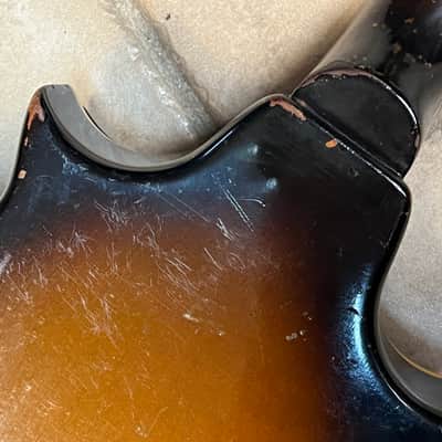 1959 Gibson EM-200 Florentine Electric Mandolin sunburst image 25