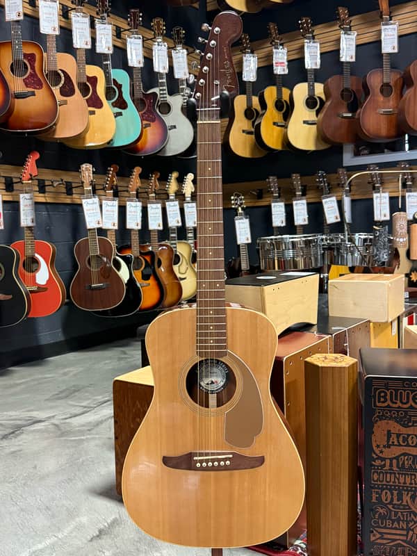 Fender electric-acoustic guitar "Malibu Player", Natural finish - Open Box image 1