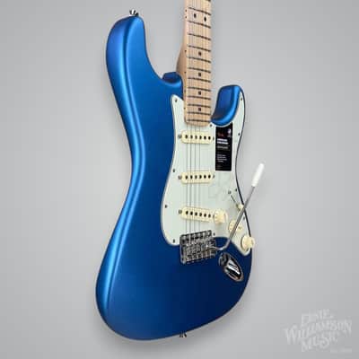 Fender American Performer Stratocaster with Maple Fretboard 2022, Satin Lake Placid Blue, 7.8 lbs image 3