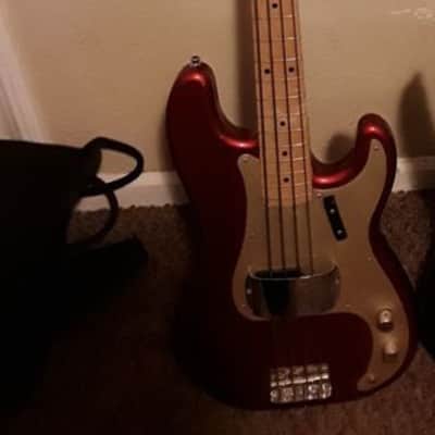 Fender Precision Duck Dunn Signature Bass 1998 Candy Apple Red image 10