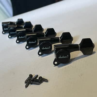 1980's Japan Charvel Jackson Import Model 1 Series R Logo Tuners Tuning Pegs 6 In Line image 2