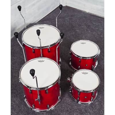 Used Pearl Professional Maple 5pc Drum Set Sequoia Red - Very Good image 12