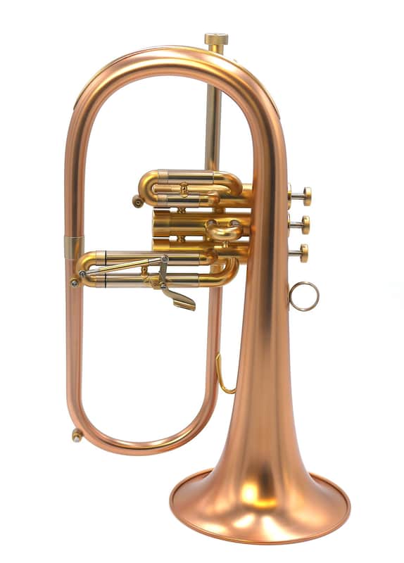 Brasspire 933-2b (Heavy Weight Style) Professional Bb Flugelhorn in Satin Lacquer image 1