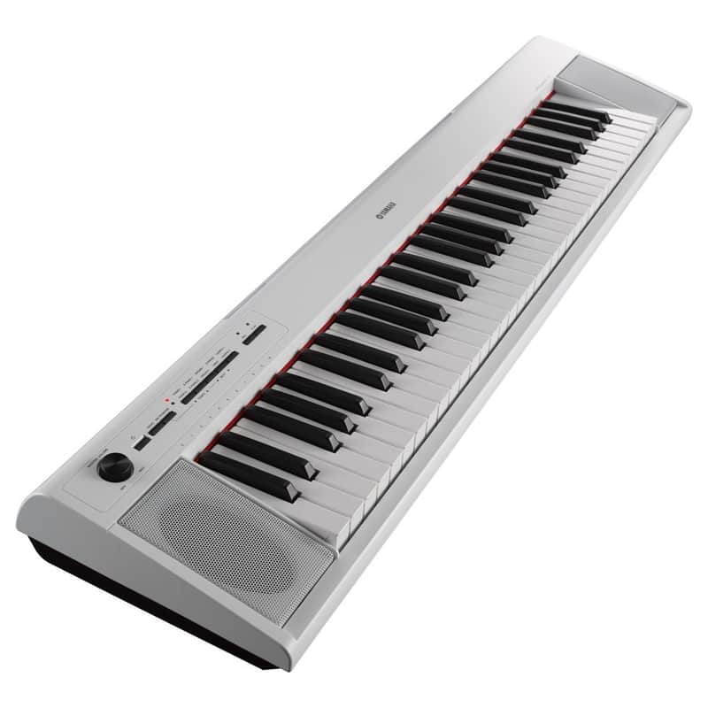 Yamaha Piaggero NP12 61-Key Portable Keyboard with Power Adapter - White image 1