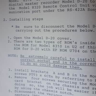Owner's Manual for Fostex D-20 Digital Master Recorder & Model 8310 IF Card 1989 image 12