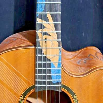 Blueberry Handmade Acoustic Guitar Grand Concert Faith image 2