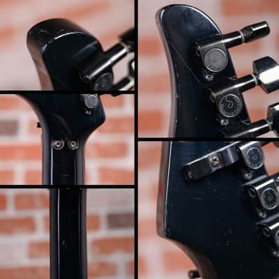 Kramer USA Pacer Carrera Black 1985 w/Hard Shell Case (Refin) image 11
