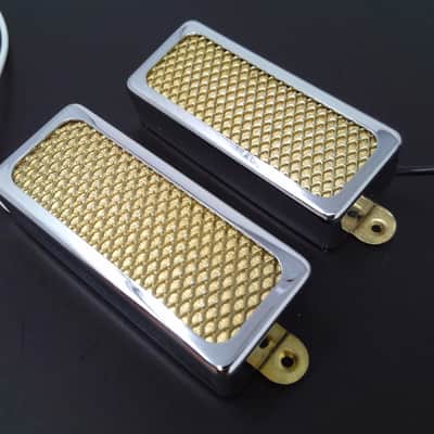 True Custom Shop® Gold Foil Mini Humbucker Neck Bridge Pickup Set for Gibson & Epiphone Firebird image 1