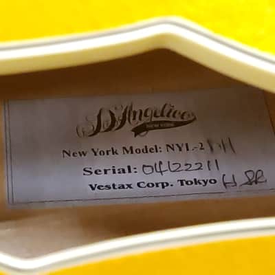 D'Angelico NYL-2DH  Blonde With Case image 21