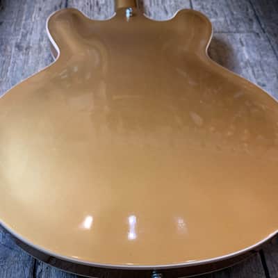 2013 Limited Edition Gibson ES-335 Dot in Gold finish with hard shell case image 11