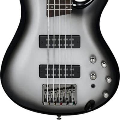Ibanez SR Standard 5 String Electric Bass - Metallic Silver Sunburst (SR305EMSS) image 3