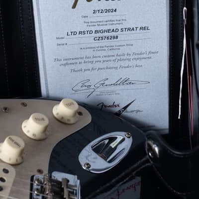 Fender Custom Shop Limited Roasted Bighead Stratocaster Relic - Black image 14