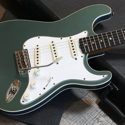 2021 Fender Custom Shop Limited Edition Double Bound Stratocaster Electric Guitar Sherwood Metallic + HSC image 2