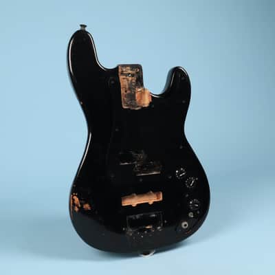 Black P Bass Body Unknown Maker Plywood image 4