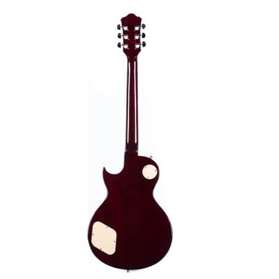 Electric Guitar Solid Body Maple Neck, Stainless Steel Frets, Ideal for All Levels, with Gigbag(Red) image 2