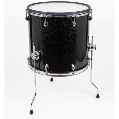 Dolby 16 x 16” Floor Tom B-STOCK BLACK SPARKLE Electronic Full Shell for Roland Alesis image 3