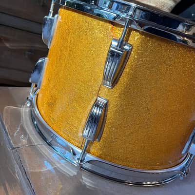 Ludwig No. 944 Classic 9x13" Rack Tom with Keystone Badge 1960 - 1968 - Gold Sparkle image 3