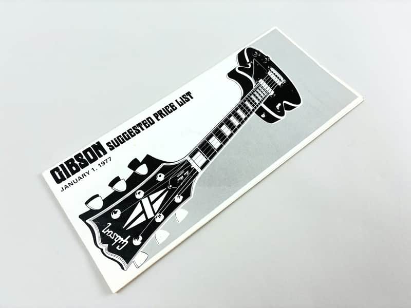 Gibson Suggested Price List – January 1, 1977 image 1