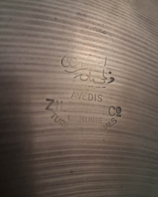 Zildjian A Avedis Transition Stamp Hi Hat Crash Cymbal 1350g 40s 50s image 1
