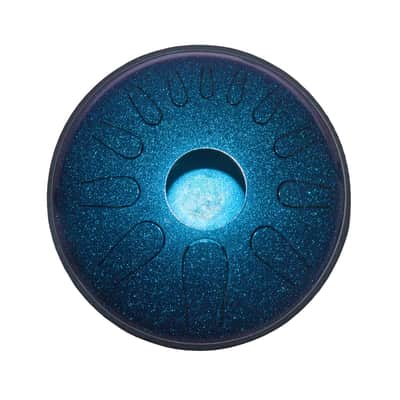 Idiopan DPD12-12S1-SBA Domina Pro 12-Inch 12-Note Tunable Steel Tongue Drum w/Mallets & Display Ring image 1