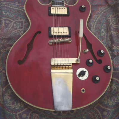 Gibson ES-355TD 1967 - Cherry Red Stereo Varitone Long Lira Vibrola Original Master Volume image 3