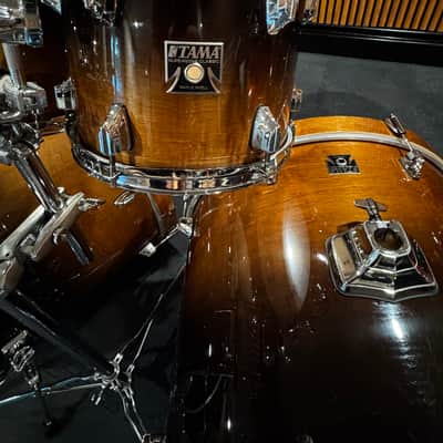 6 Piece Tama Superstar Classic Coffee Fade Maple Shells Double Bass Drum Kit w/ hardware image 3