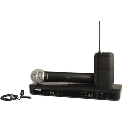 Shure BLX1288/CVL Dual Channel Combo Wireless System - H9 Frequency image 1