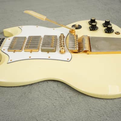 2020 Gibson Jimi Hendrix '67 SG Custom, Aged Polaris White image 11