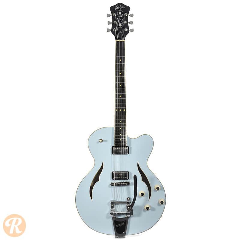 Hofner Verythin Single Cutaway Light Blue 2012 image 3